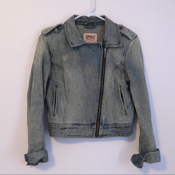 Poison Studded Cropped Denim Jacket - Picture 3 of 8